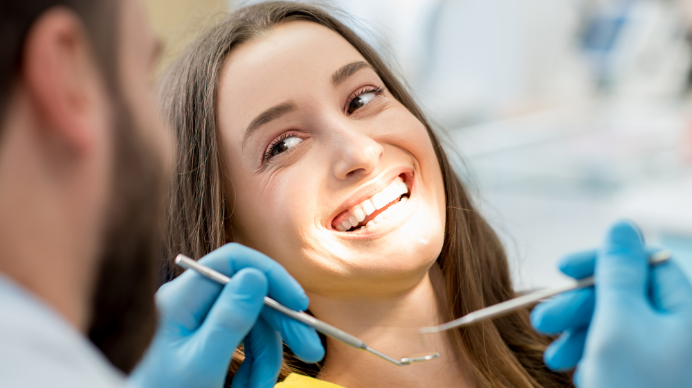 happy dental patient