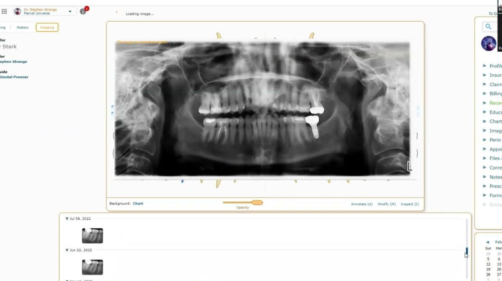 curve dental imaging